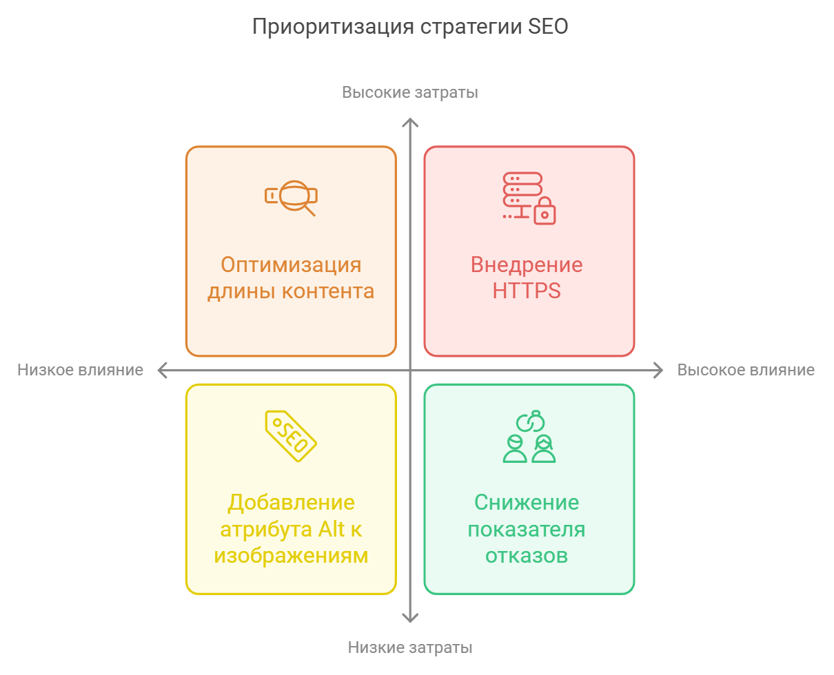 Приоритизация стратегии SEO