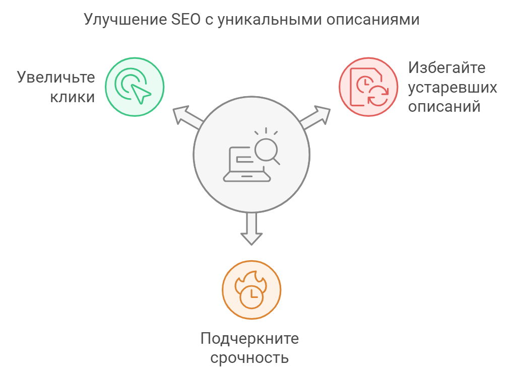 Улучшение SEO с уникальными описаниями