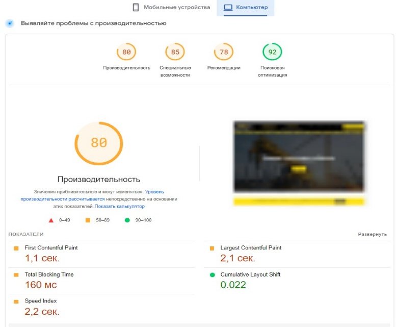 Продвижение сайта по аренде спецтехники