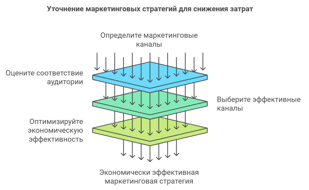 Уточнение маркетинговых стратегий для снижения затрат