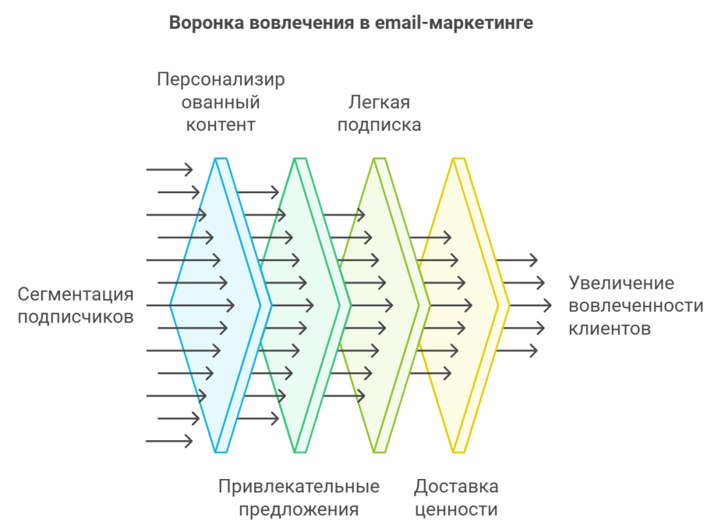 Воронка вовлечения в email-маркетинге