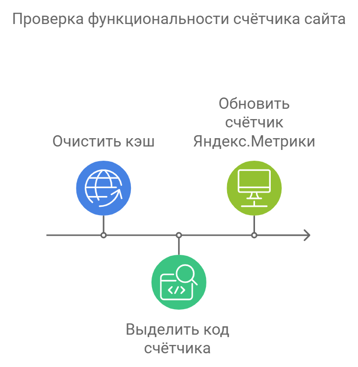 Проверка функциональности счётчика сайта