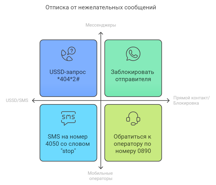 Как отписаться от рассылки SMS
