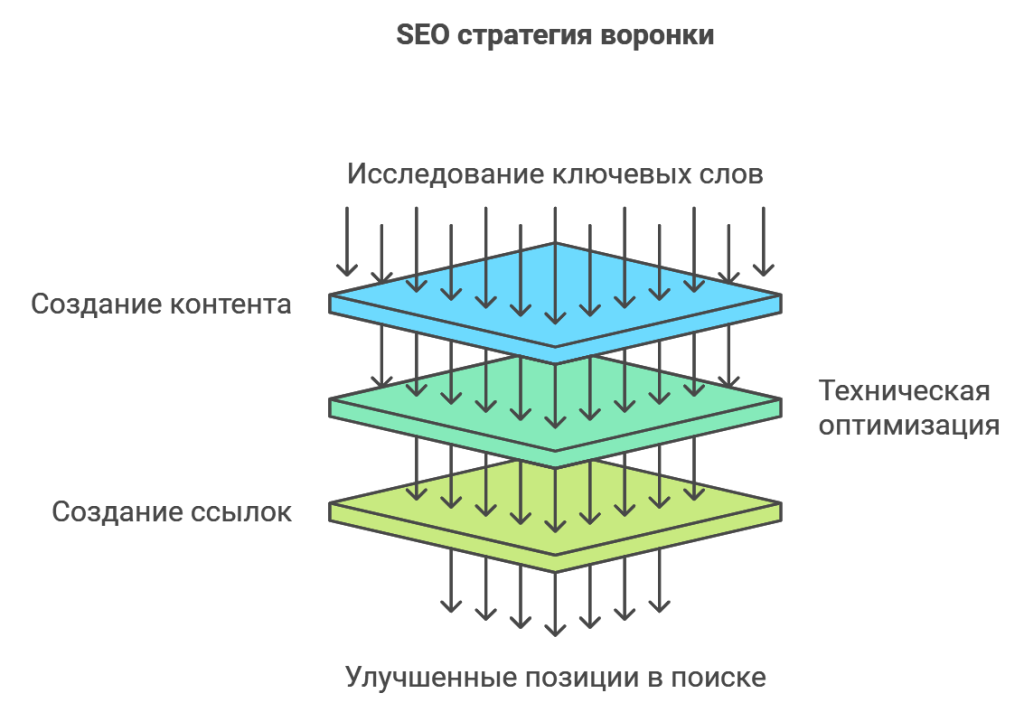 SEO стратегия воронки