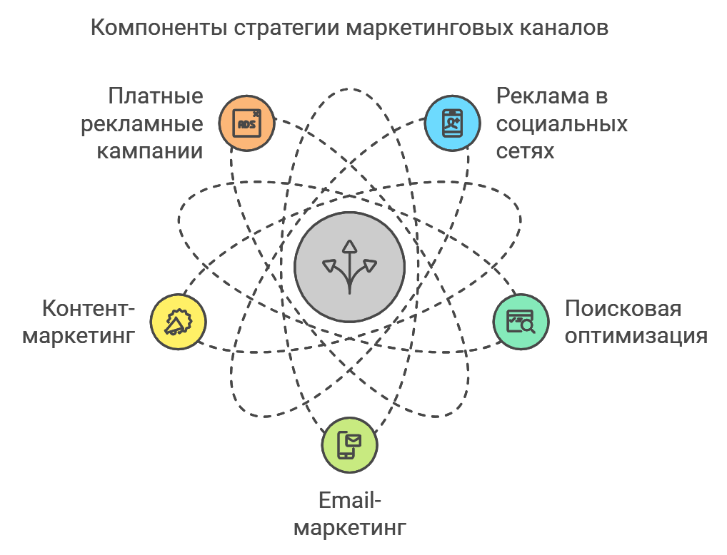 Компоненты стратегии маркетинговых каналов